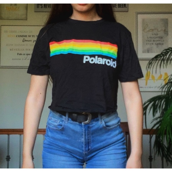 Cropped polaroid tee - Picture 2 of 2